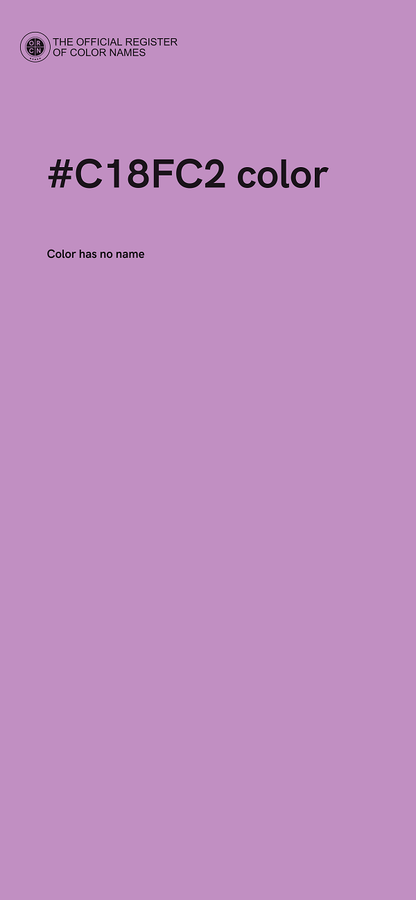 #C18FC2 color image