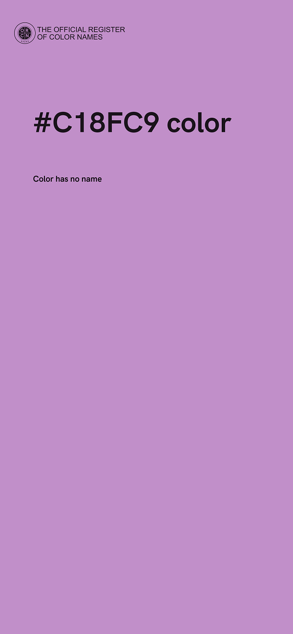 #C18FC9 color image