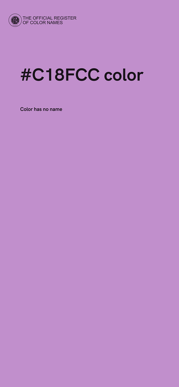 #C18FCC color image
