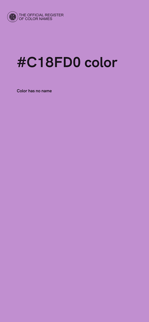 #C18FD0 color image