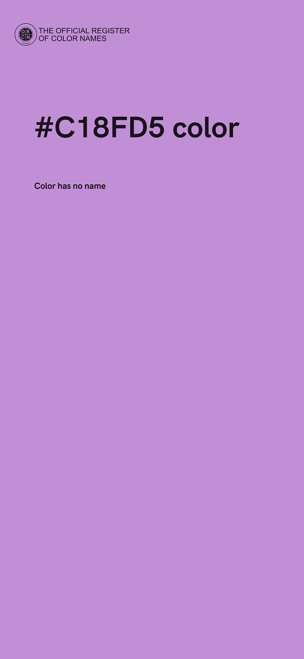#C18FD5 color image