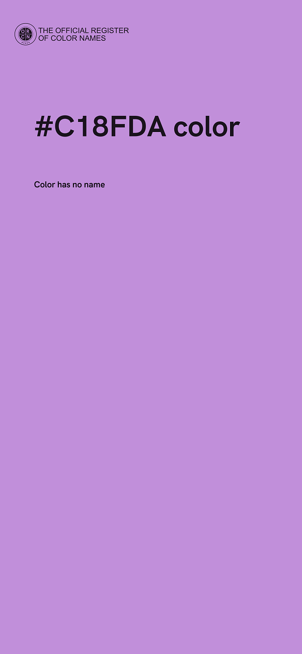 #C18FDA color image