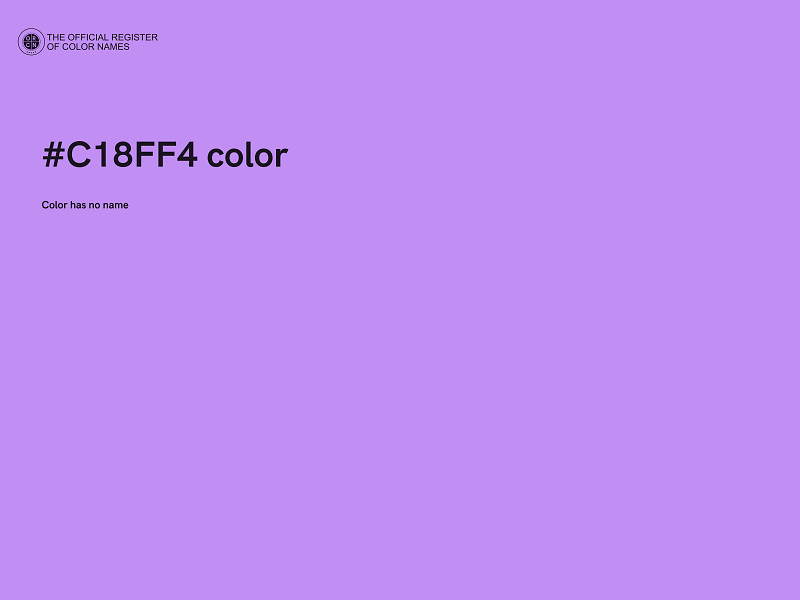 #C18FF4 color image