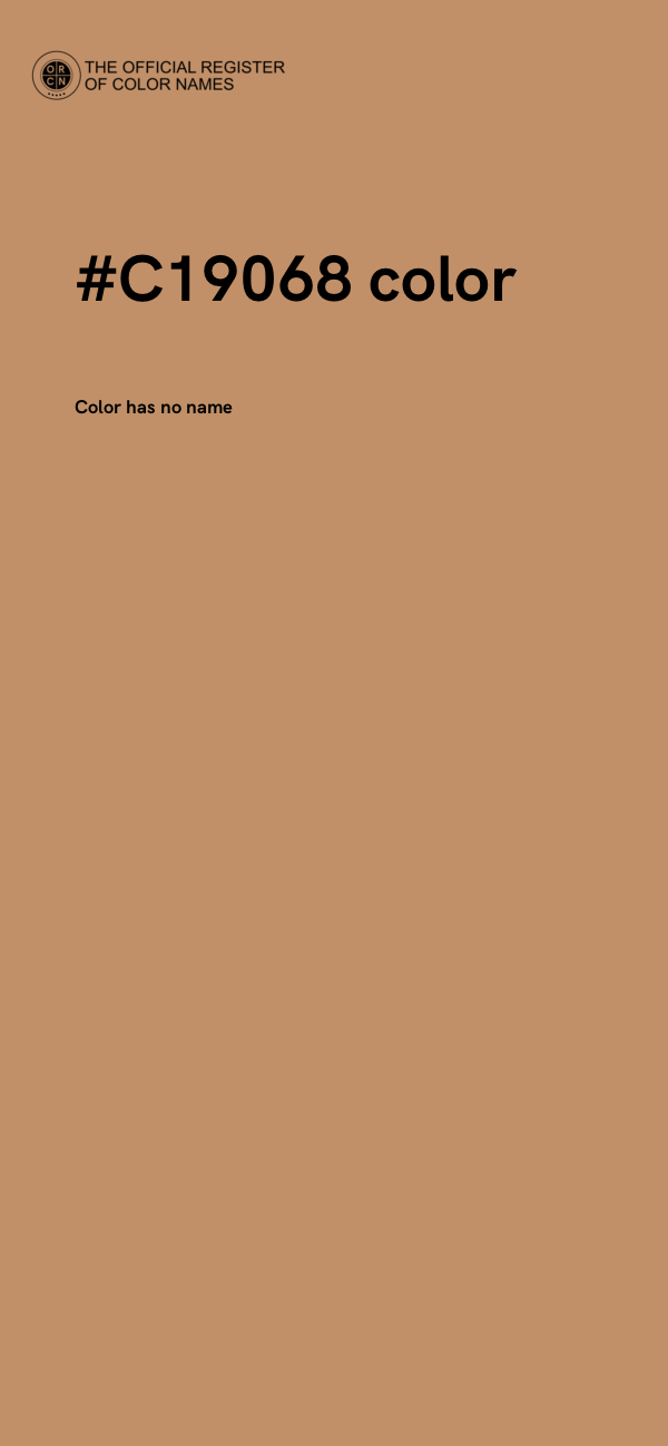 #C19068 color image