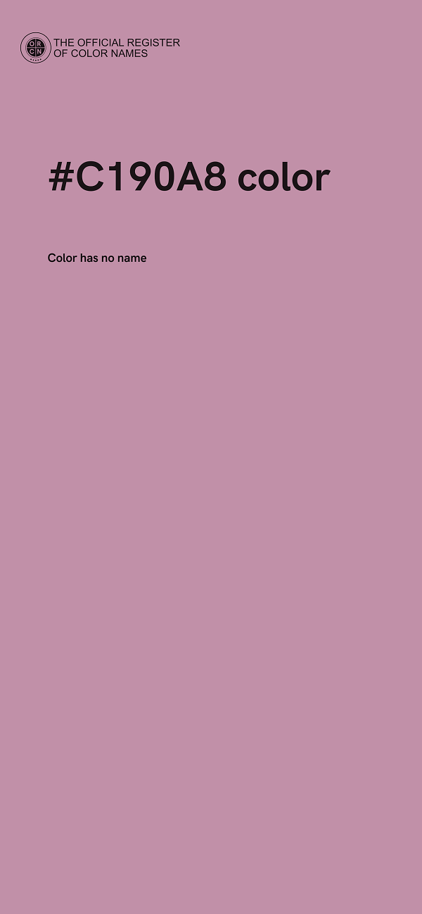 #C190A8 color image