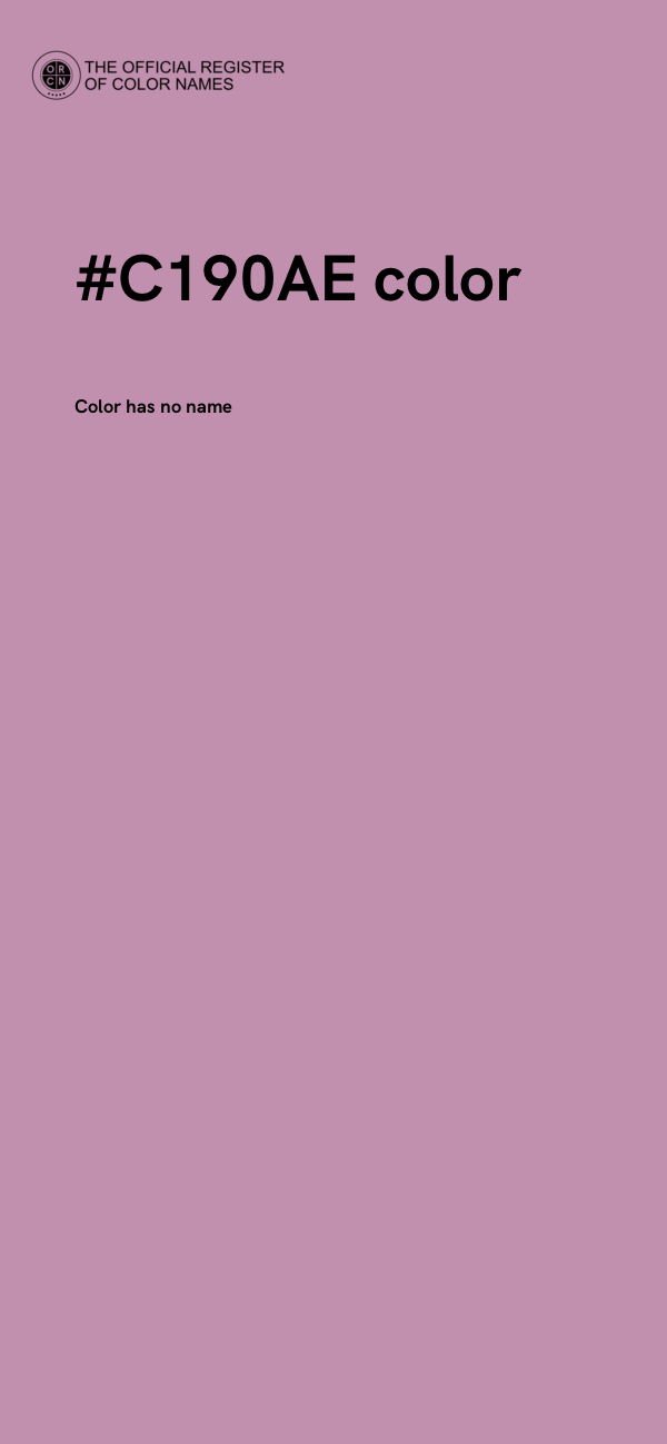 #C190AE color image