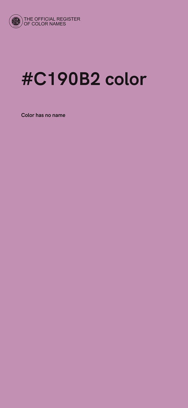 #C190B2 color image
