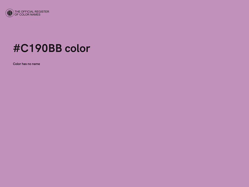 #C190BB color image