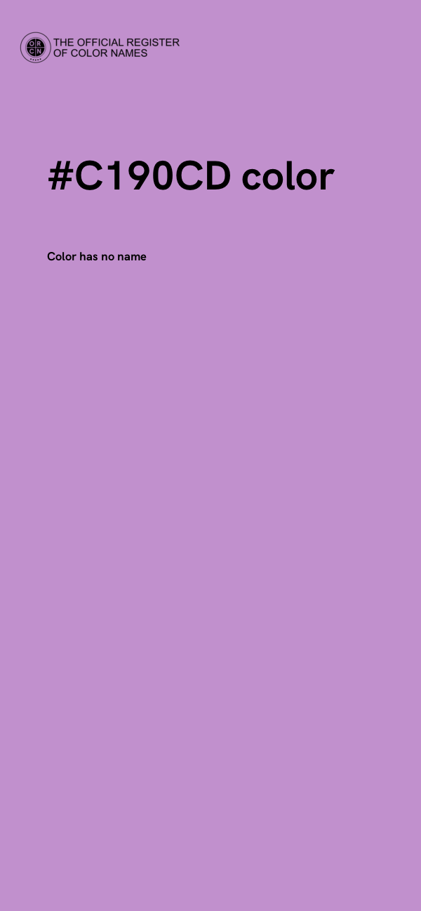 #C190CD color image