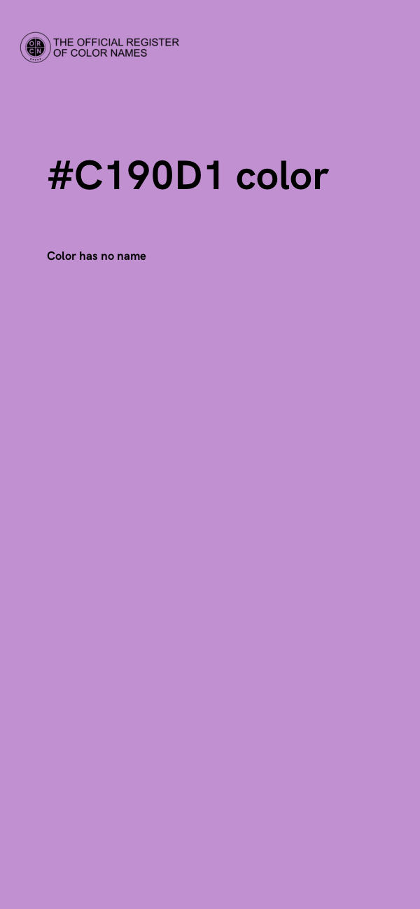 #C190D1 color image