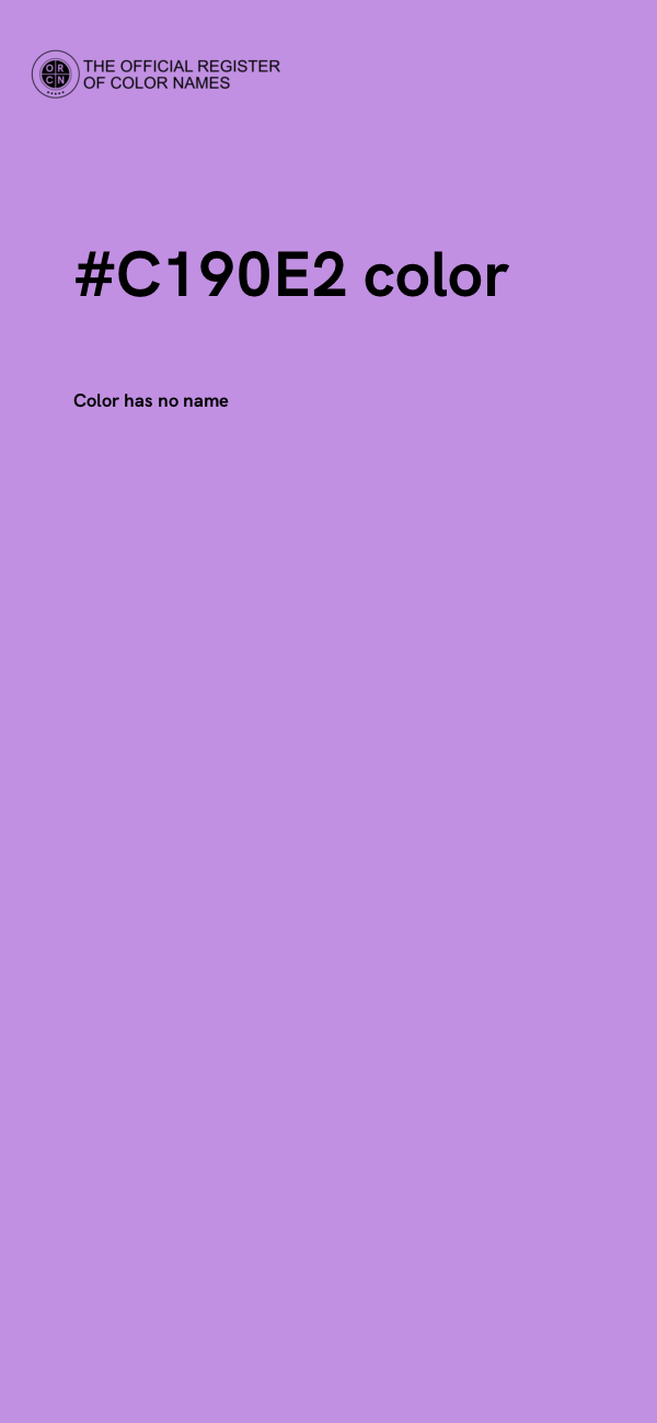 #C190E2 color image