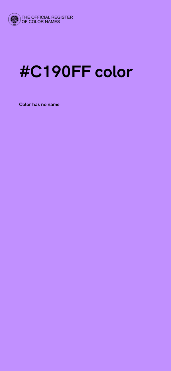 #C190FF color image
