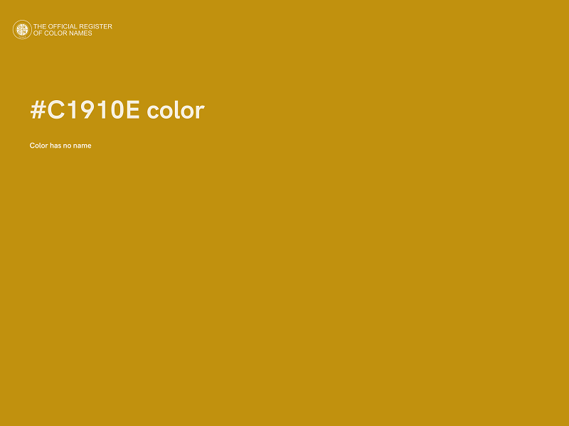 #C1910E color image