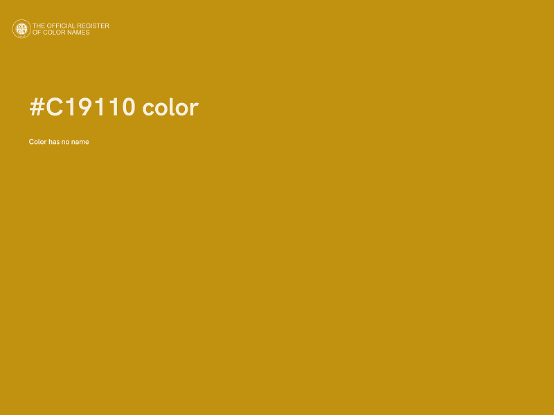 #C19110 color image