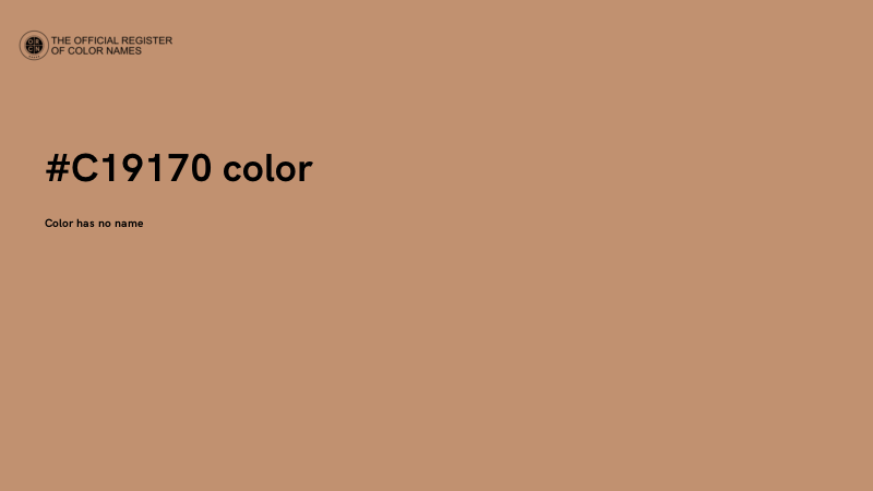 #C19170 color image