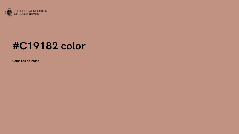 #C19182 color image