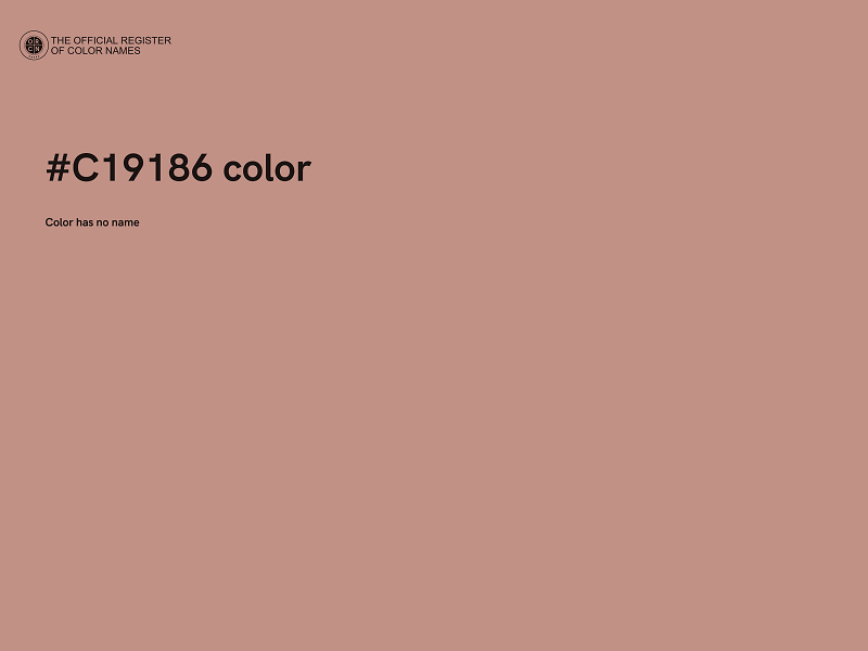 #C19186 color image