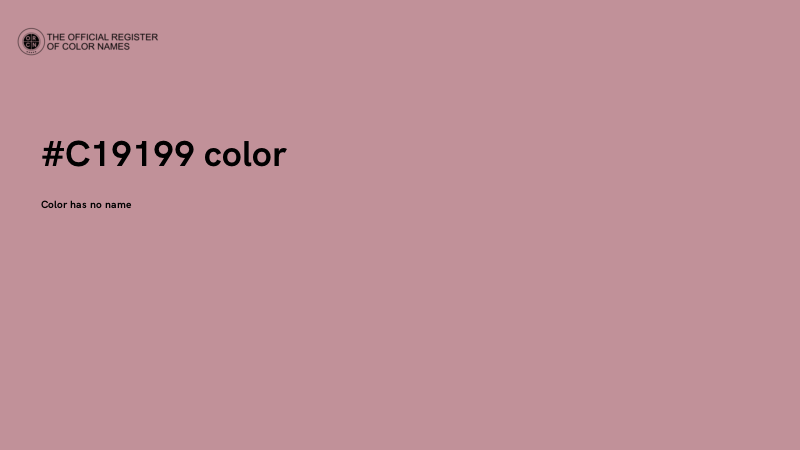 #C19199 color image