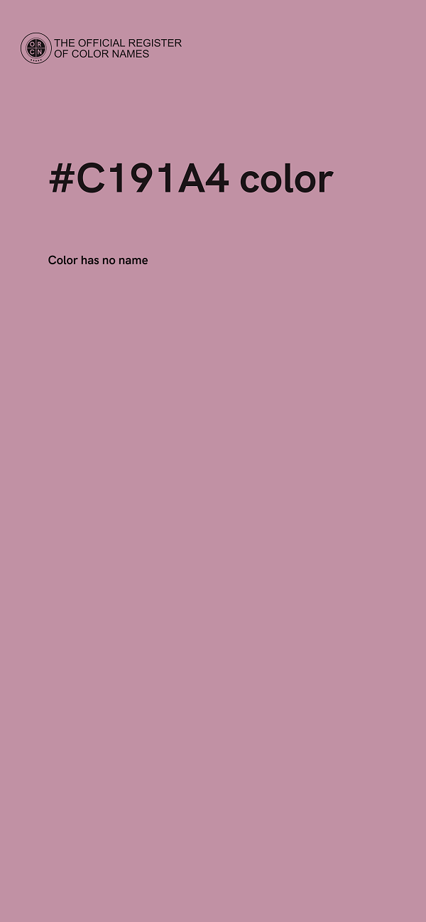 #C191A4 color image