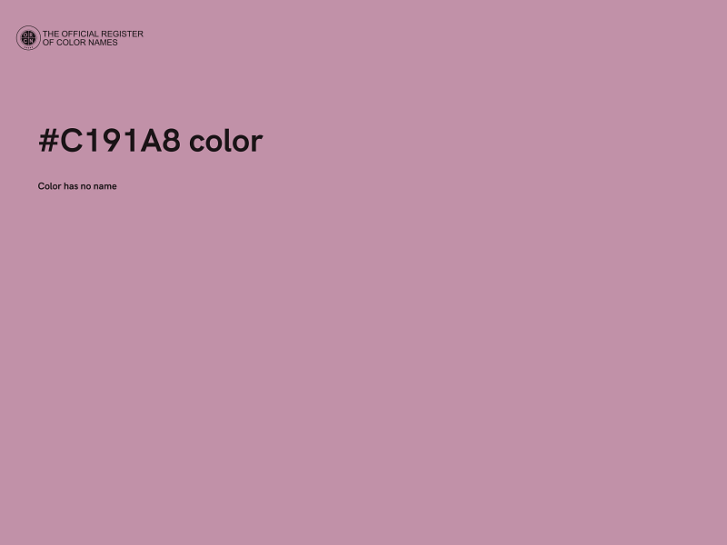 #C191A8 color image