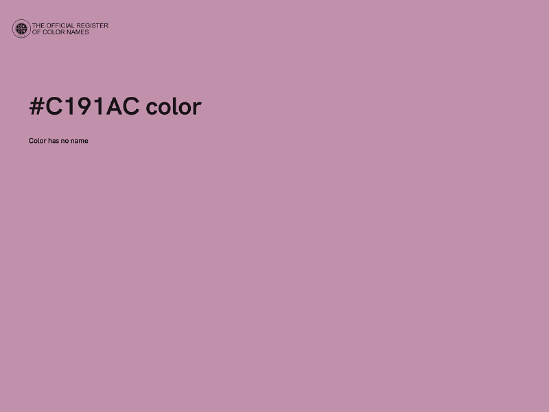 #C191AC color image