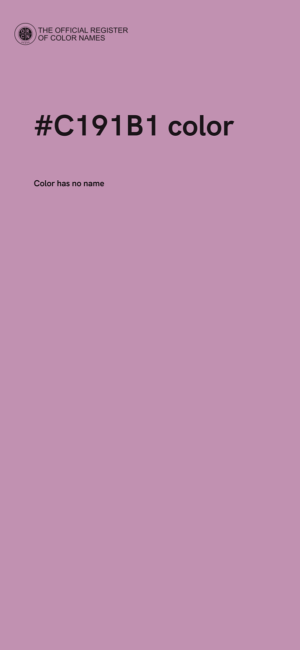 #C191B1 color image