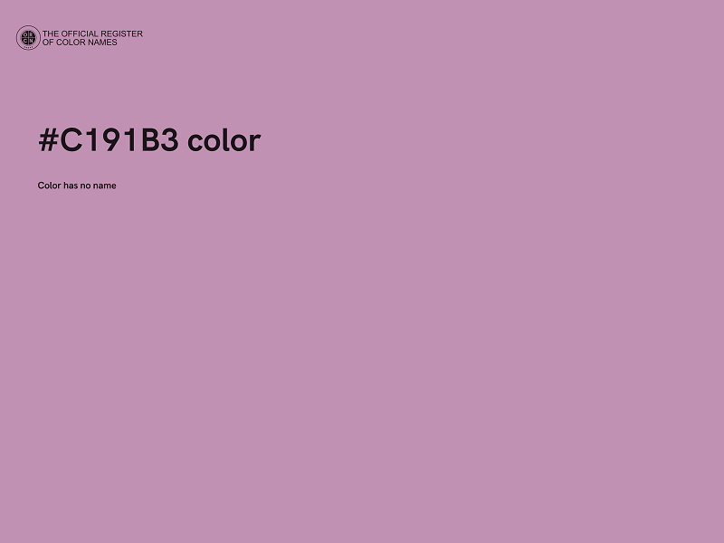 #C191B3 color image