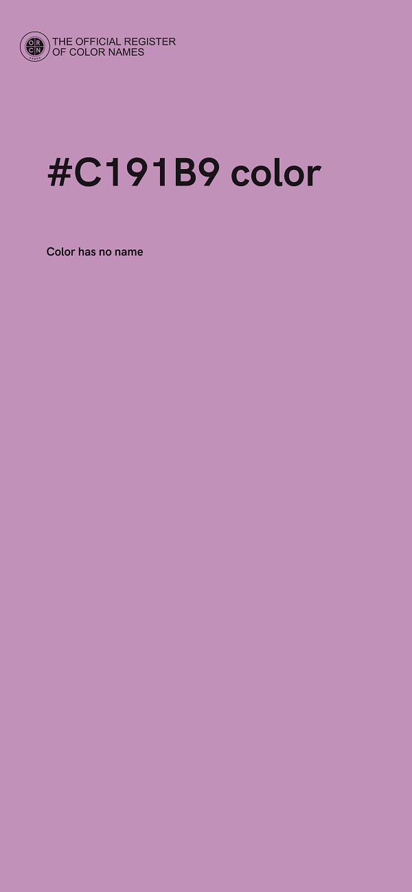 #C191B9 color image