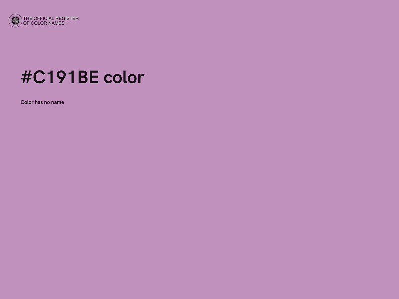 #C191BE color image