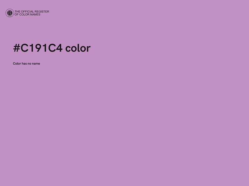 #C191C4 color image