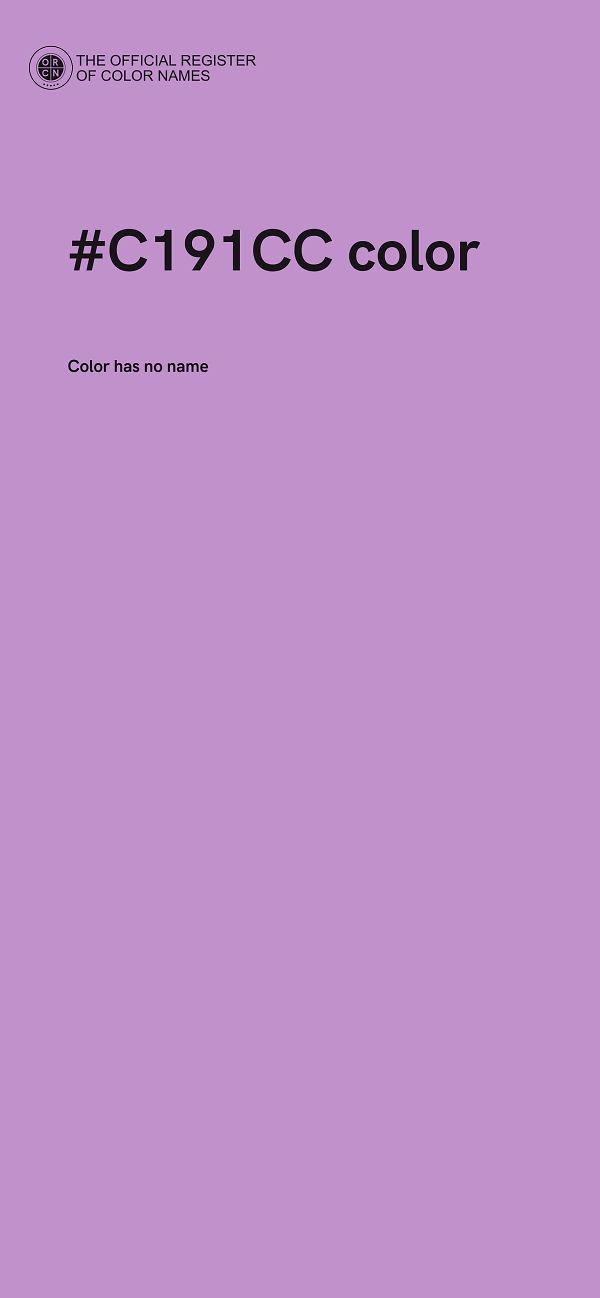 #C191CC color image