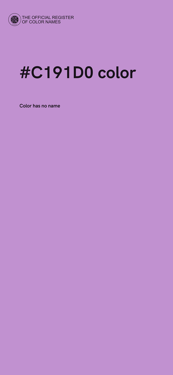 #C191D0 color image