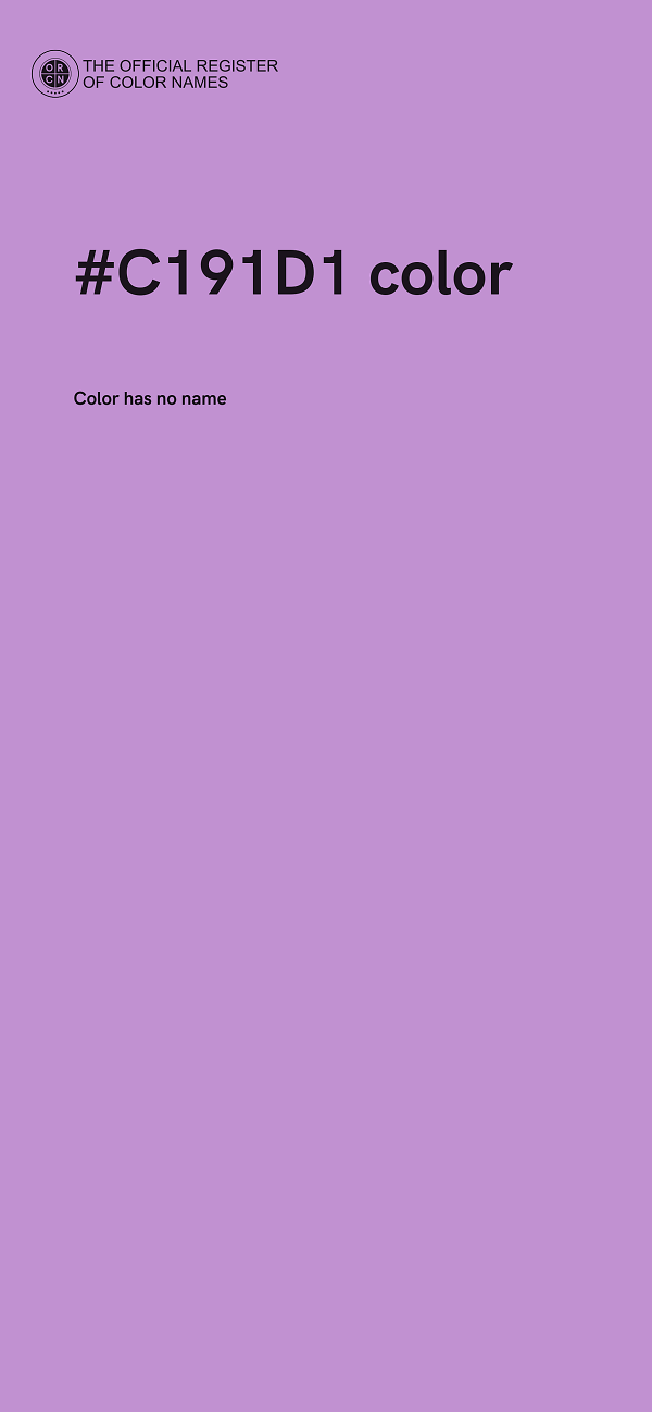 #C191D1 color image