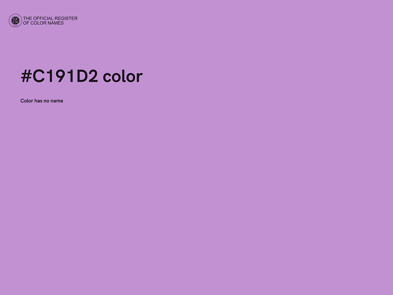 #C191D2 color image