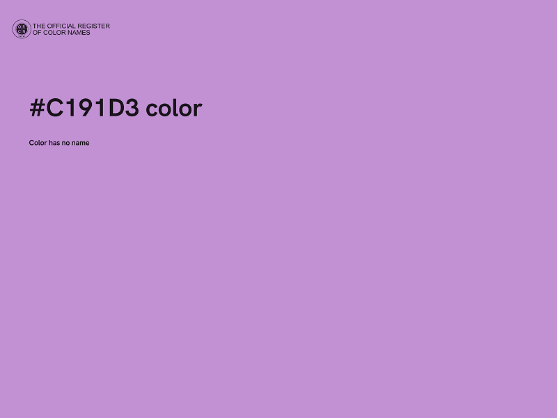 #C191D3 color image