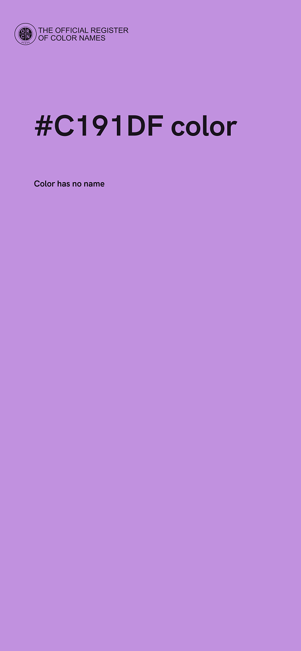 #C191DF color image