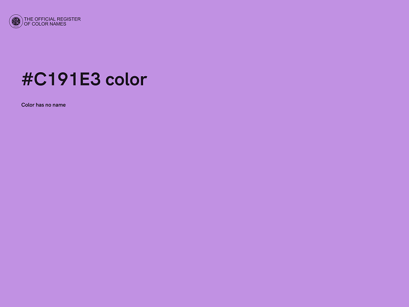 #C191E3 color image