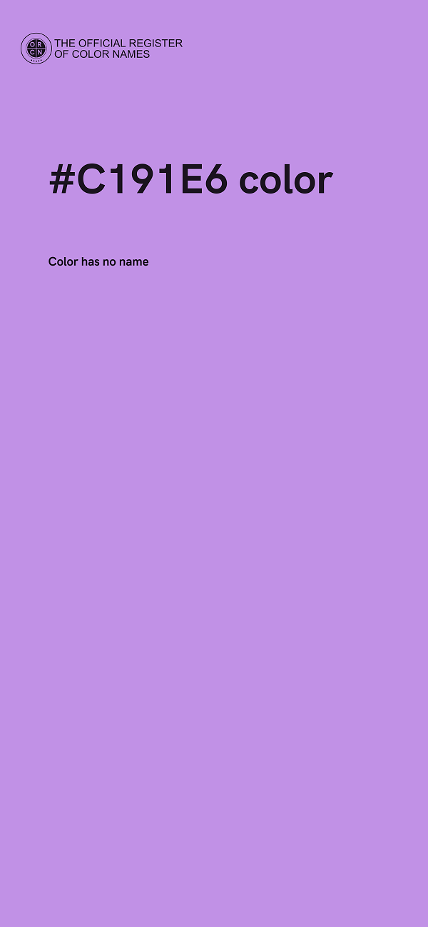 #C191E6 color image