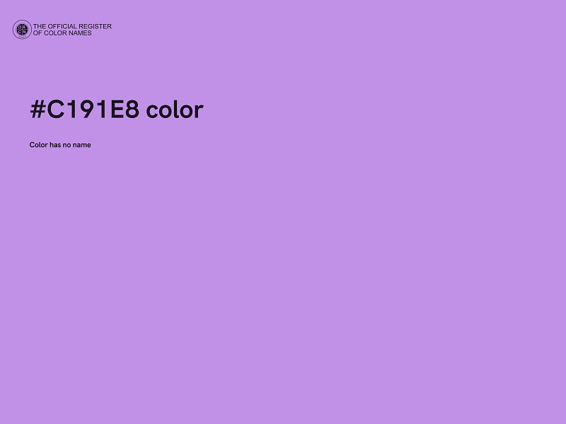 #C191E8 color image