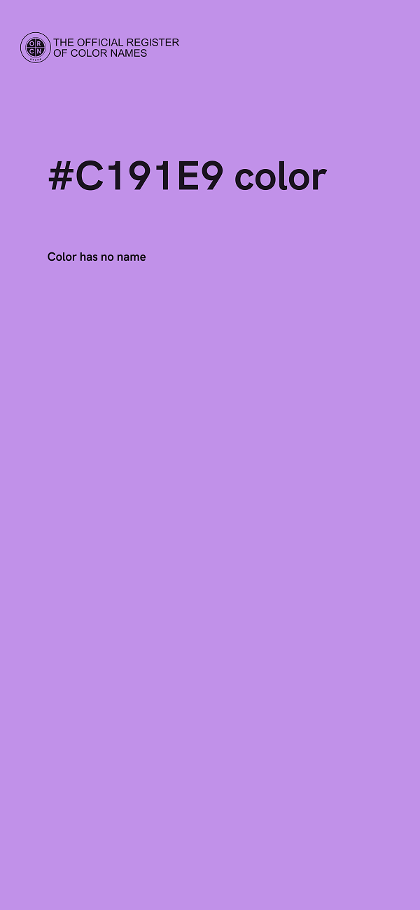 #C191E9 color image