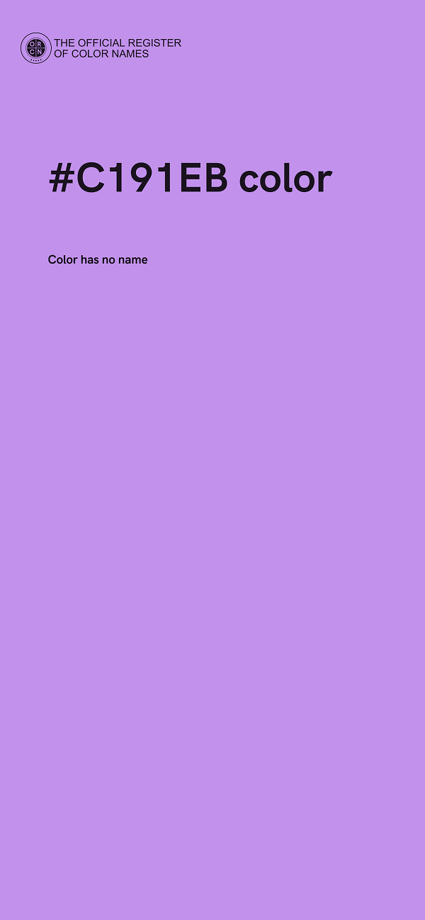 #C191EB color image