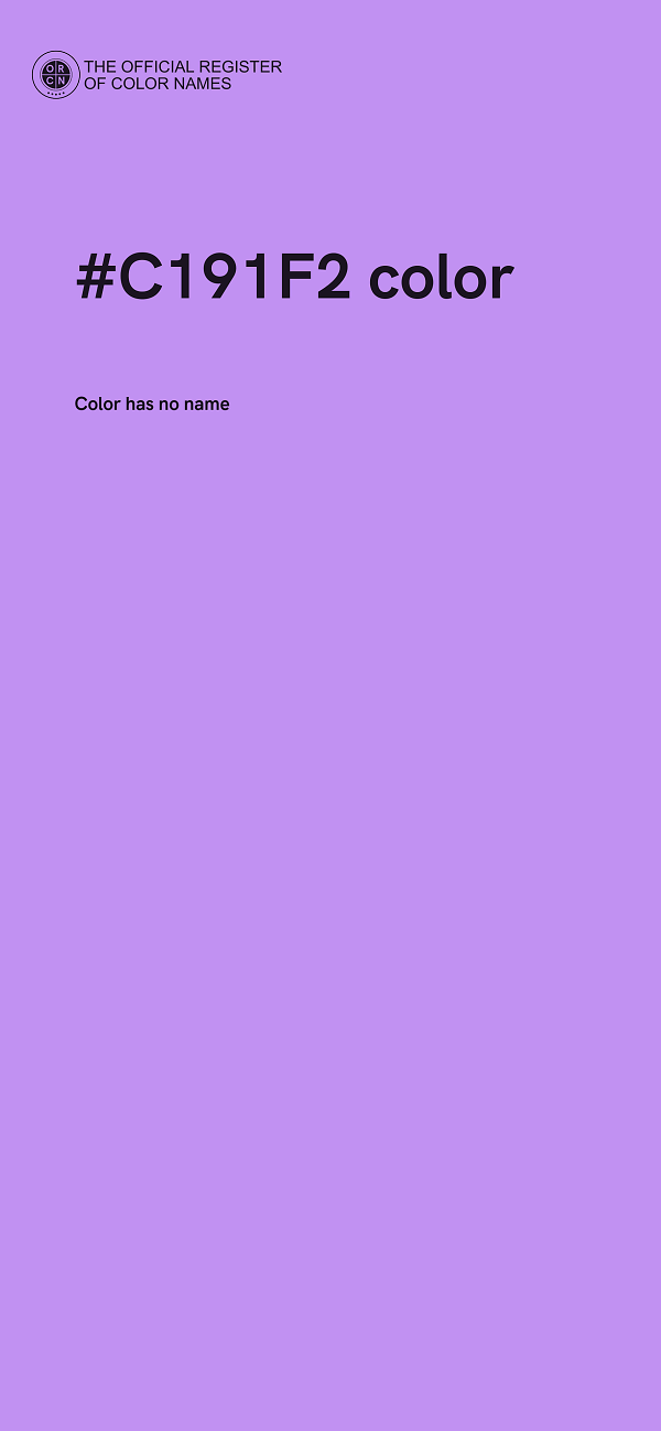 #C191F2 color image