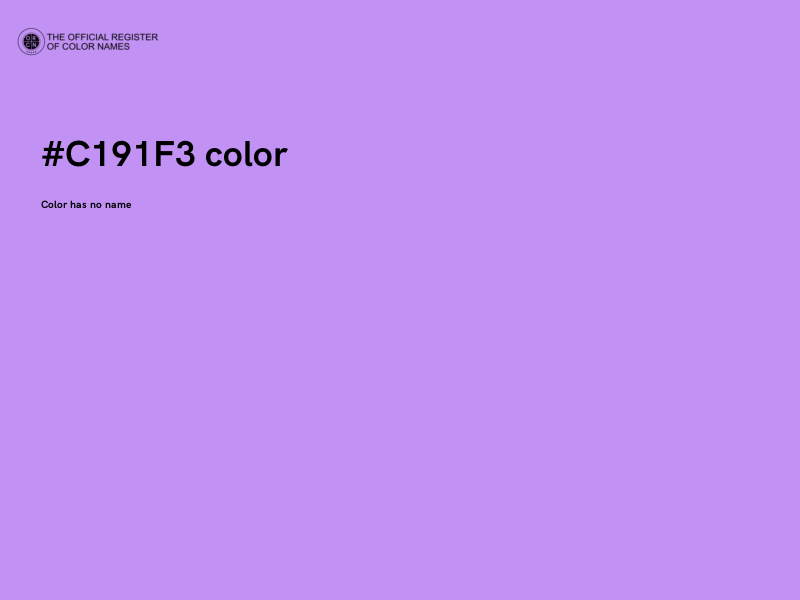 #C191F3 color image