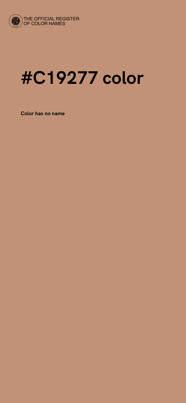 #C19277 color image