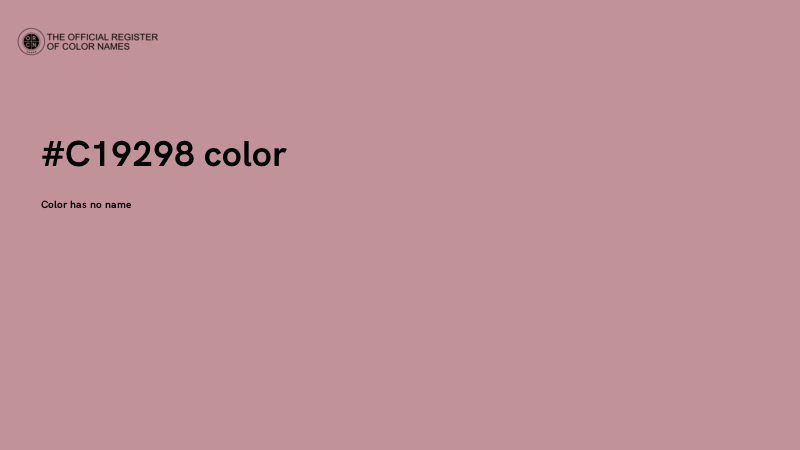 #C19298 color image