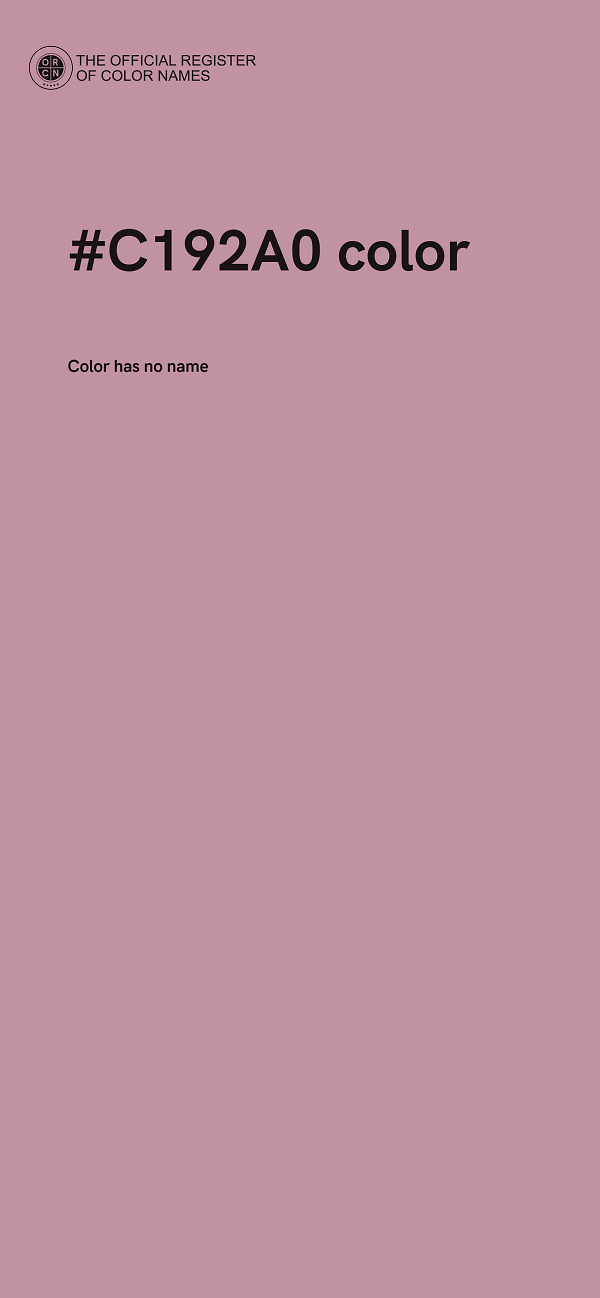 #C192A0 color image