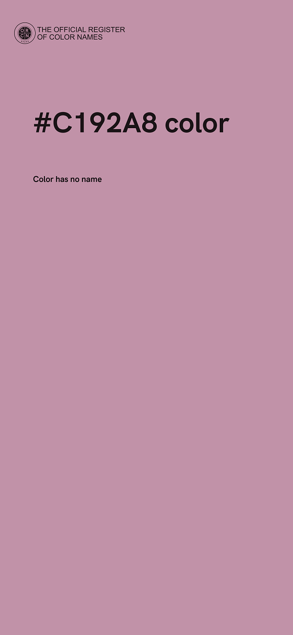#C192A8 color image