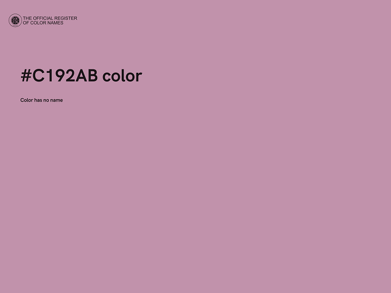 #C192AB color image