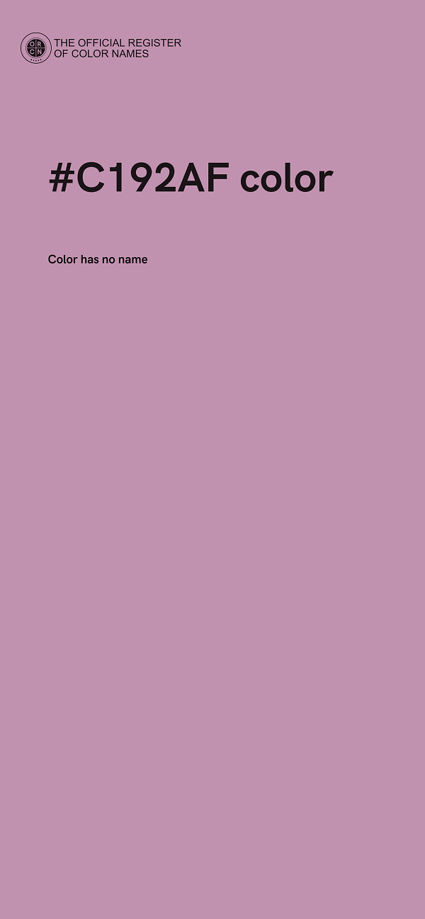 #C192AF color image