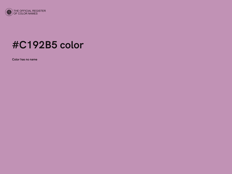 #C192B5 color image